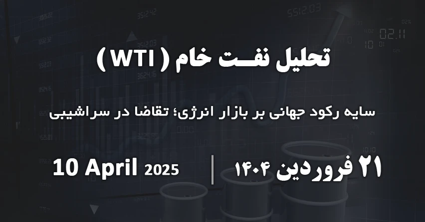 تحلیل قیمت نفت خام ( wti) ۲۱ فروردین ۱۴۰۴ - ۱۰ آوریل ۲۰۲۵