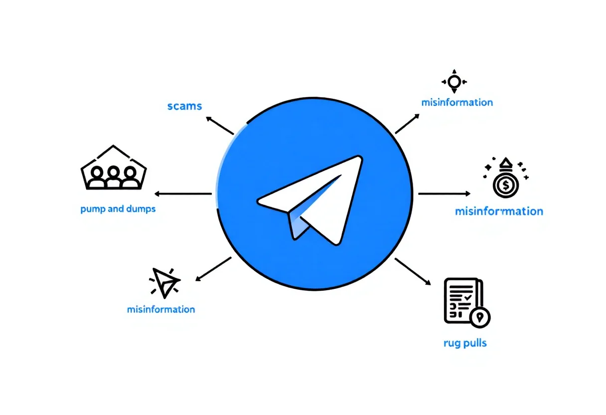 ریسکهای کانالهای تلگرام کریپتو