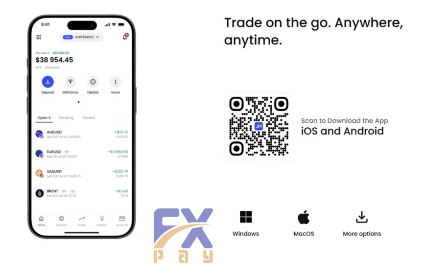 اپلیکیشن موبایل جاست مارکتس و کد QR دانلود برای اندروید و iOS