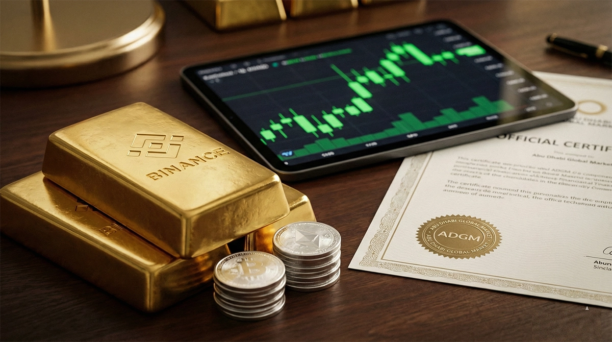 ترید طلا و نقره در بایننس؛ راه&zwnj;اندازی فیوچرز با مجوز ADGM