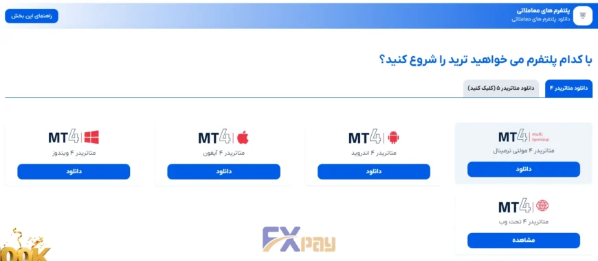 لینکهای دانلود متاتریدر ۴ و ۵ اوربکس برای نسخههای ویندوز، مک، اندروید و iOS