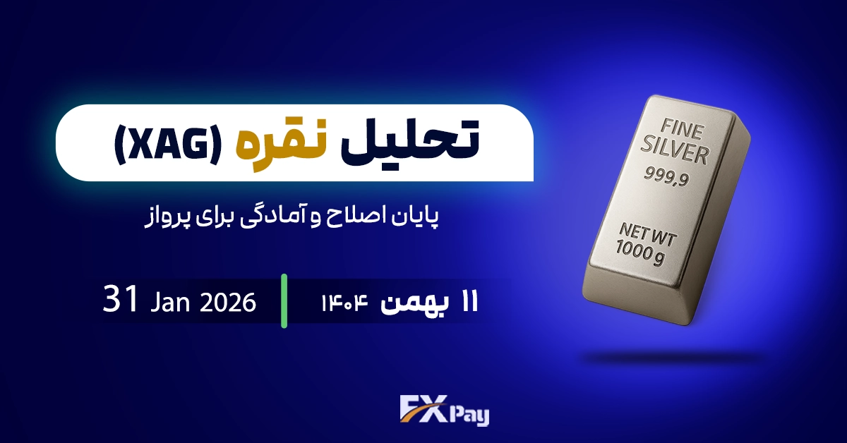 تحلیل تکنیکال نقره (XAGUSD) ؛ پایان اصلاح و آمادگی برای پرواز
