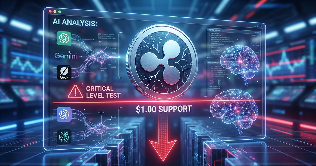 ریپل (XRP) زیر ذره&zwnj;بین مدل&zwnj;های هوش مصنوعی؛ حمایت ۱ دلاری در معرض آزمون