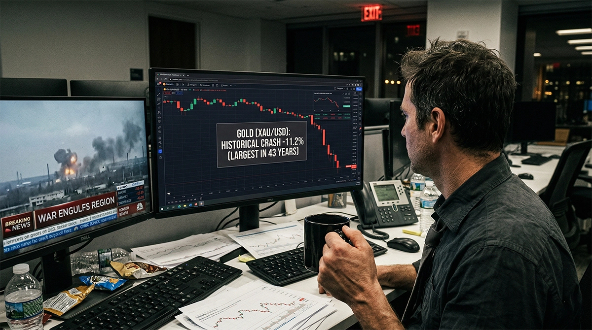 سقوط تاریخی طلا در سایه جنگ ایران؛ بزرگترین ریزش در ۴۳ سال اخیر