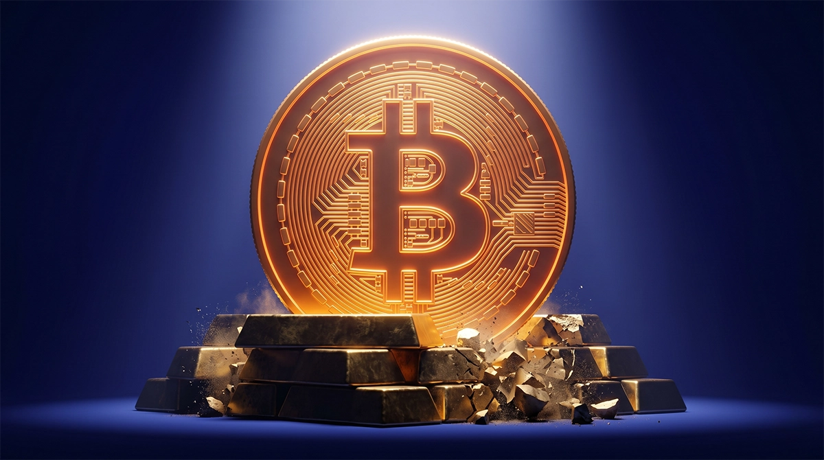 پیش&zwnj;بینی بیت&zwnj;وایز؛ ارزش بازار بیت&zwnj;کوین از طلا عبور می&zwnj;کند؟